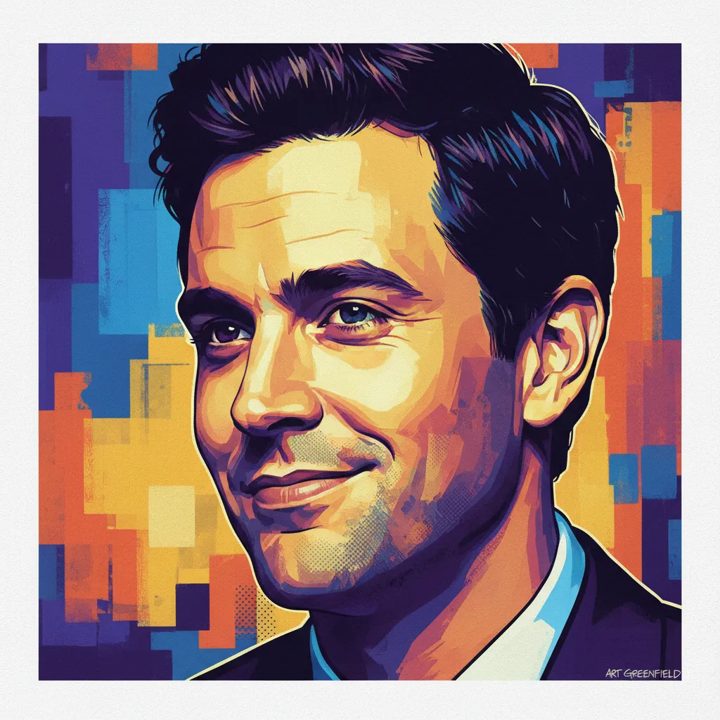 Artistic portrait of Max Greenfield