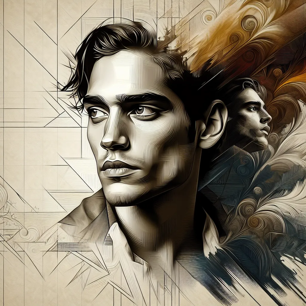 Artistic portrait of Reece Thompson