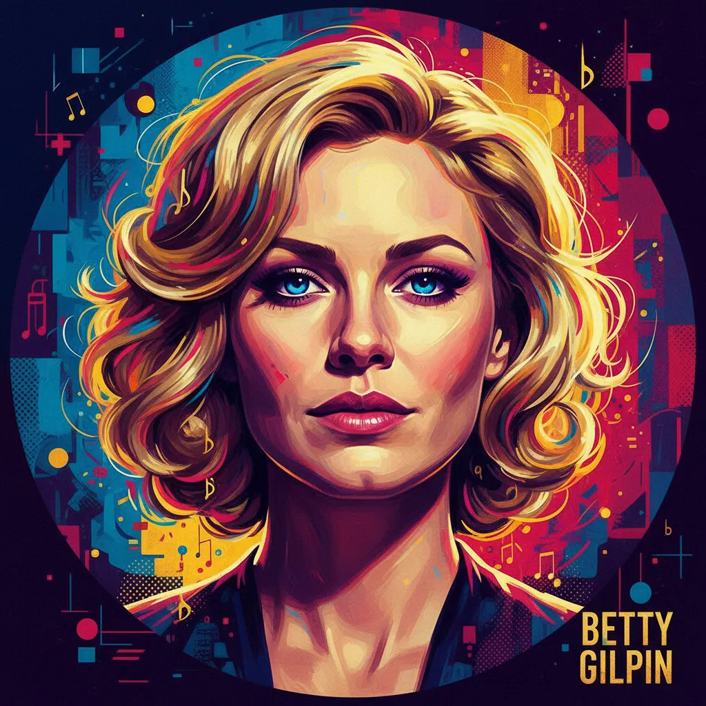 Artistic portrait of Betty Gilpin