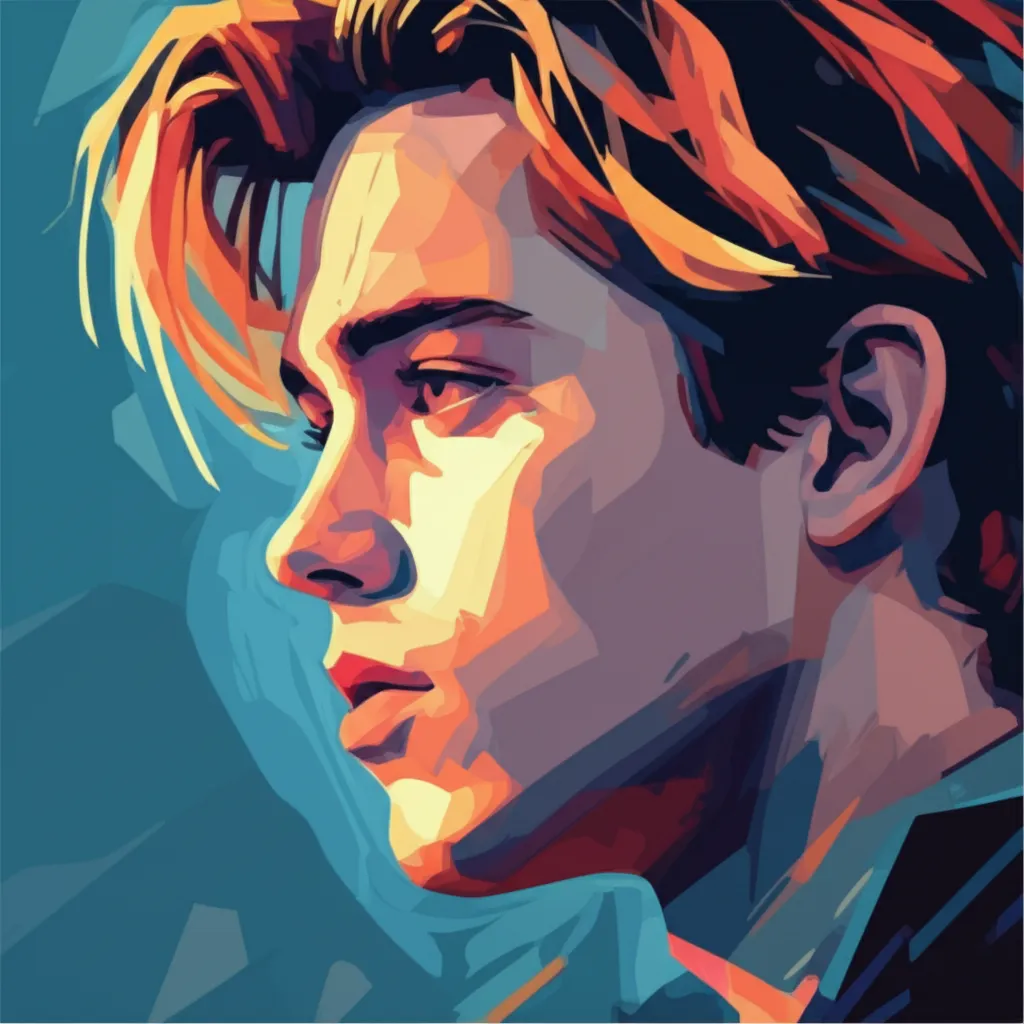 Artistic portrait of Edward Furlong