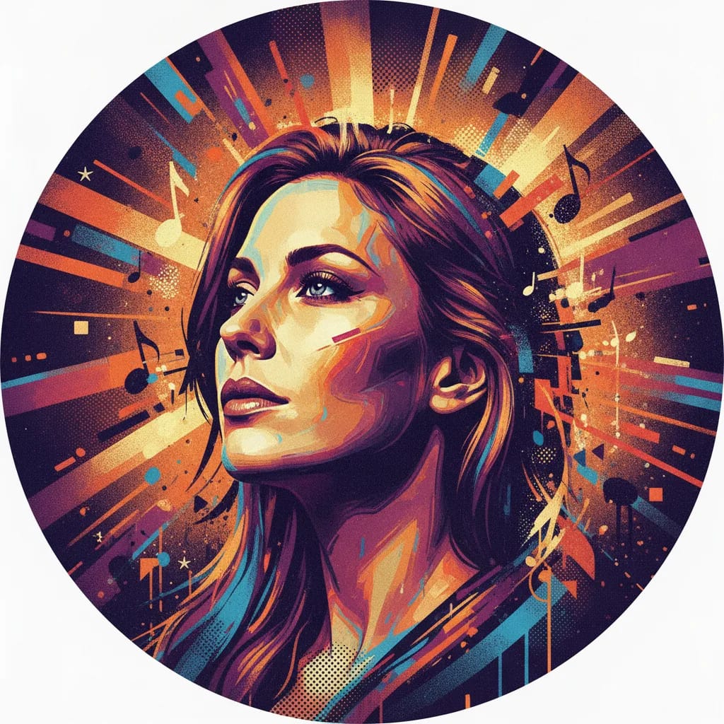 Artistic portrait of Catherine Oxenberg