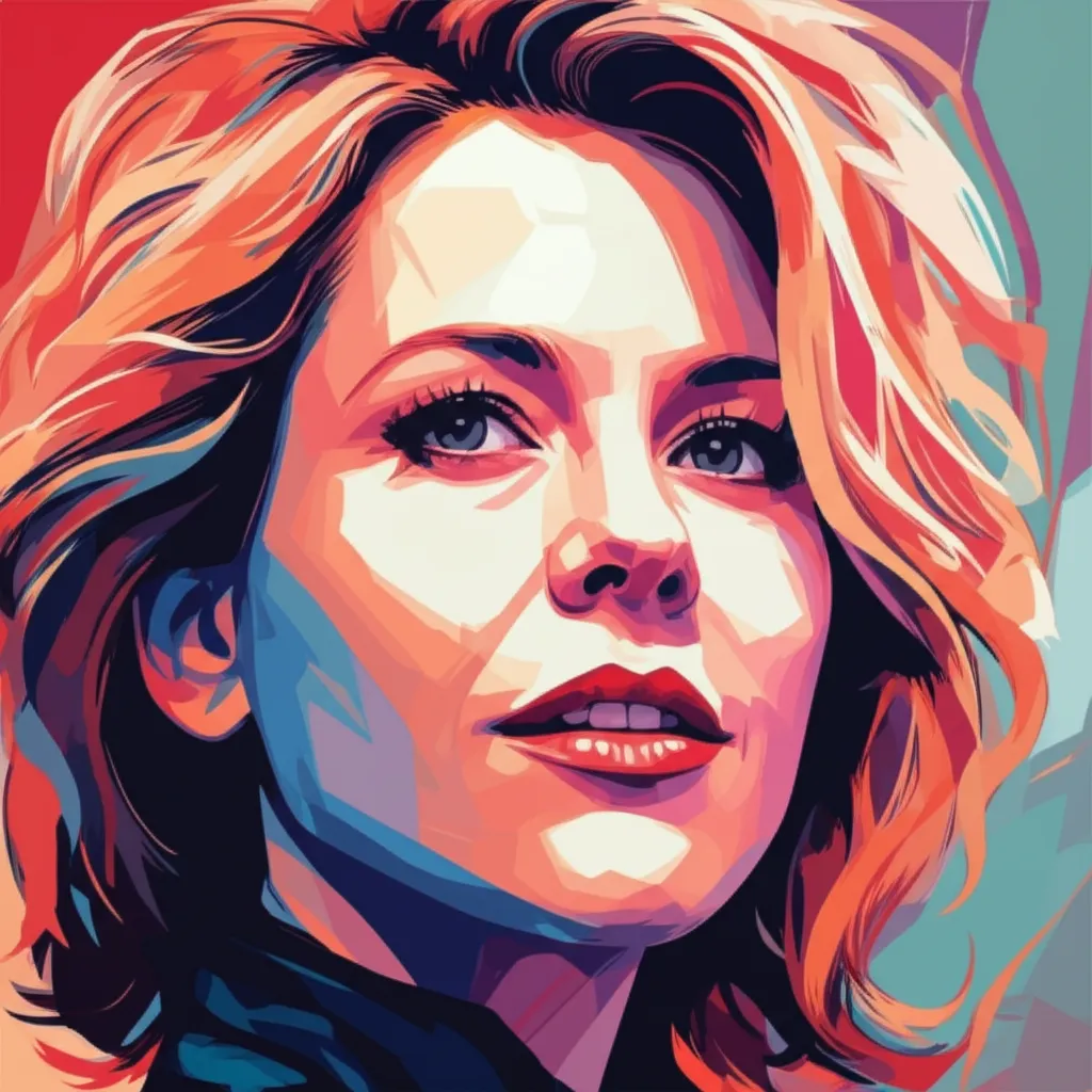 Artistic portrait of Meg Ryan