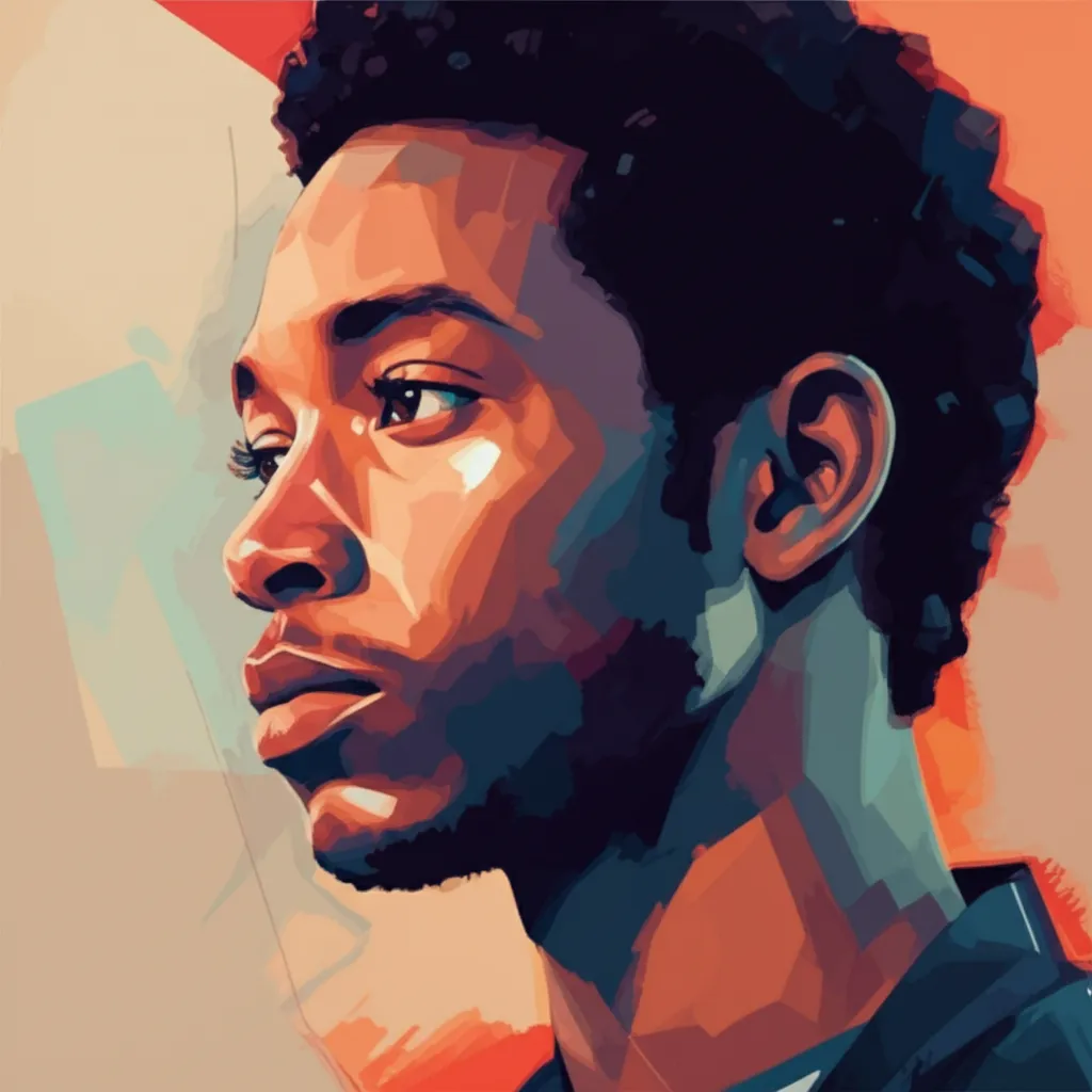 Artistic portrait of Justice Smith