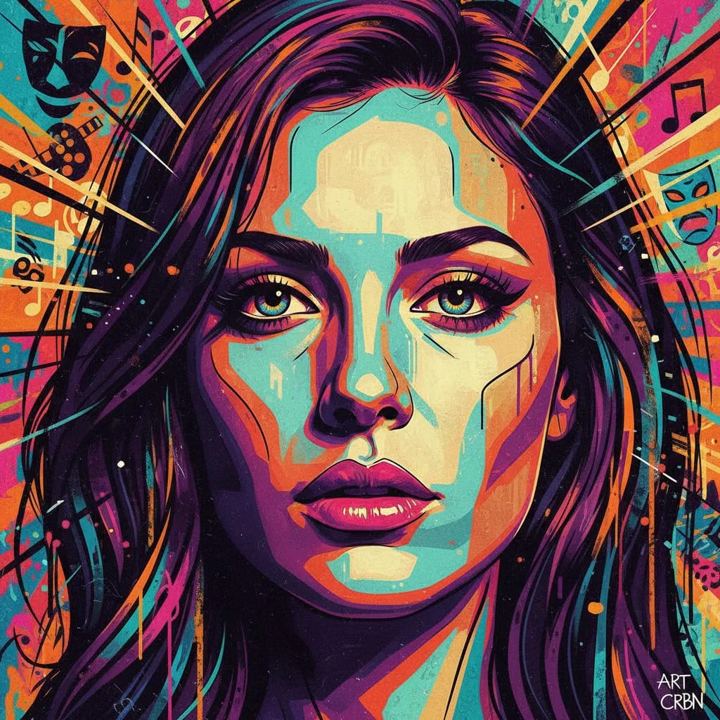 Artistic portrait of Carolina Bang