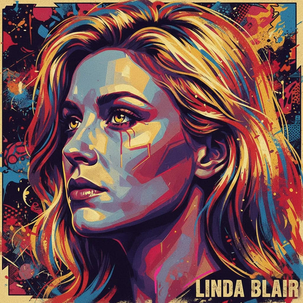 Artistic portrait of Linda Blair