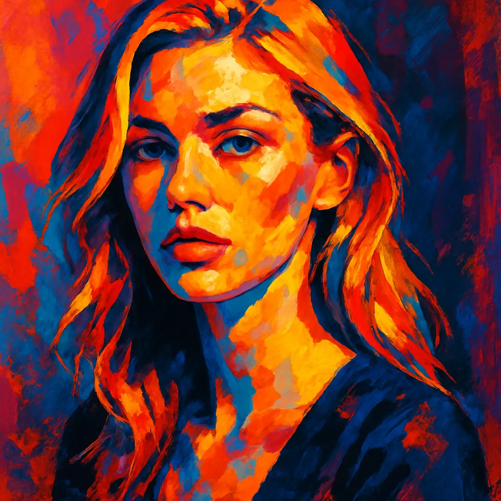 Artistic portrait of Sarah Dumont