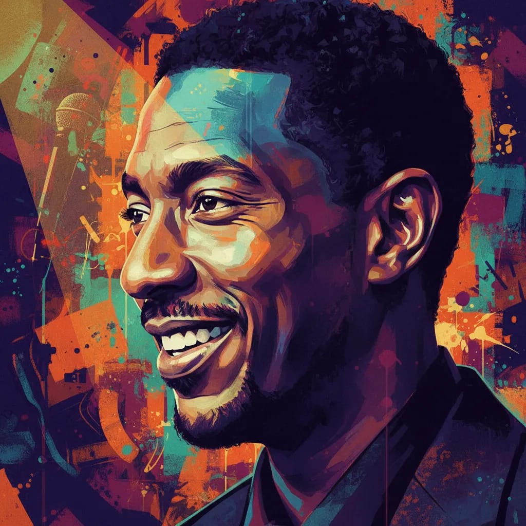 Artistic portrait of Dave Chappelle