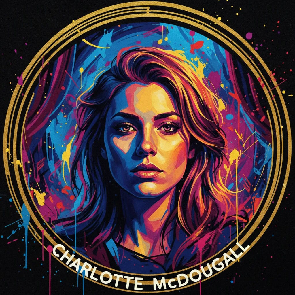 Artistic portrait of Charlotte McDougall