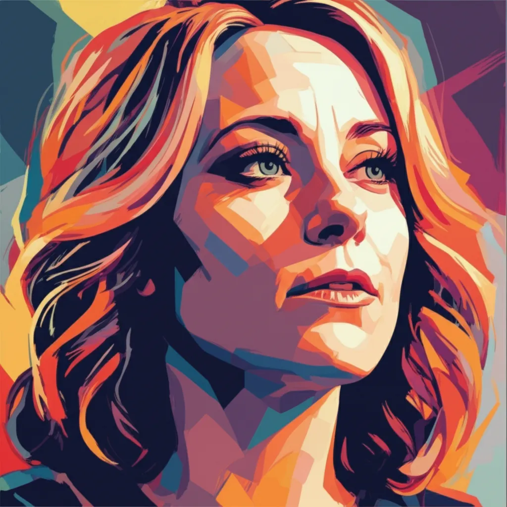 Artistic portrait of Kate McKinnon