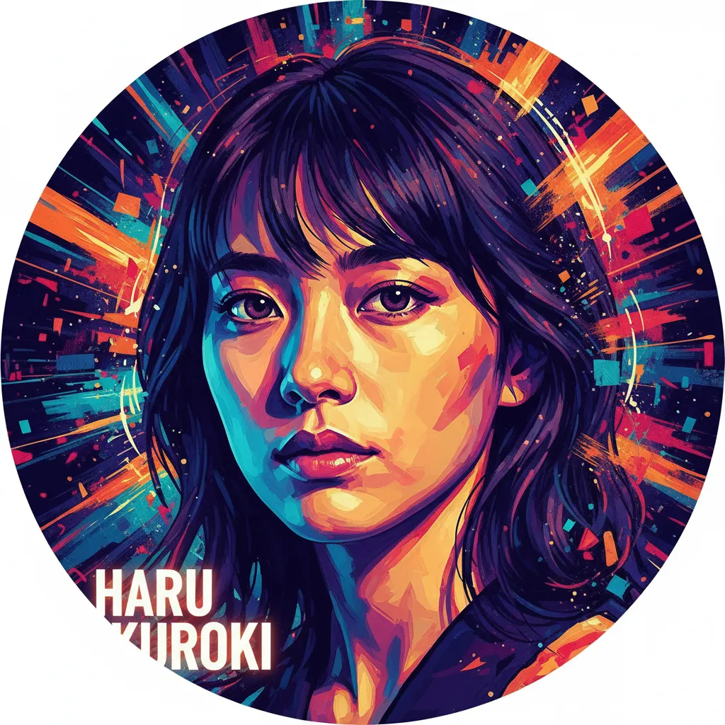 Artistic portrait of Haru Kuroki
