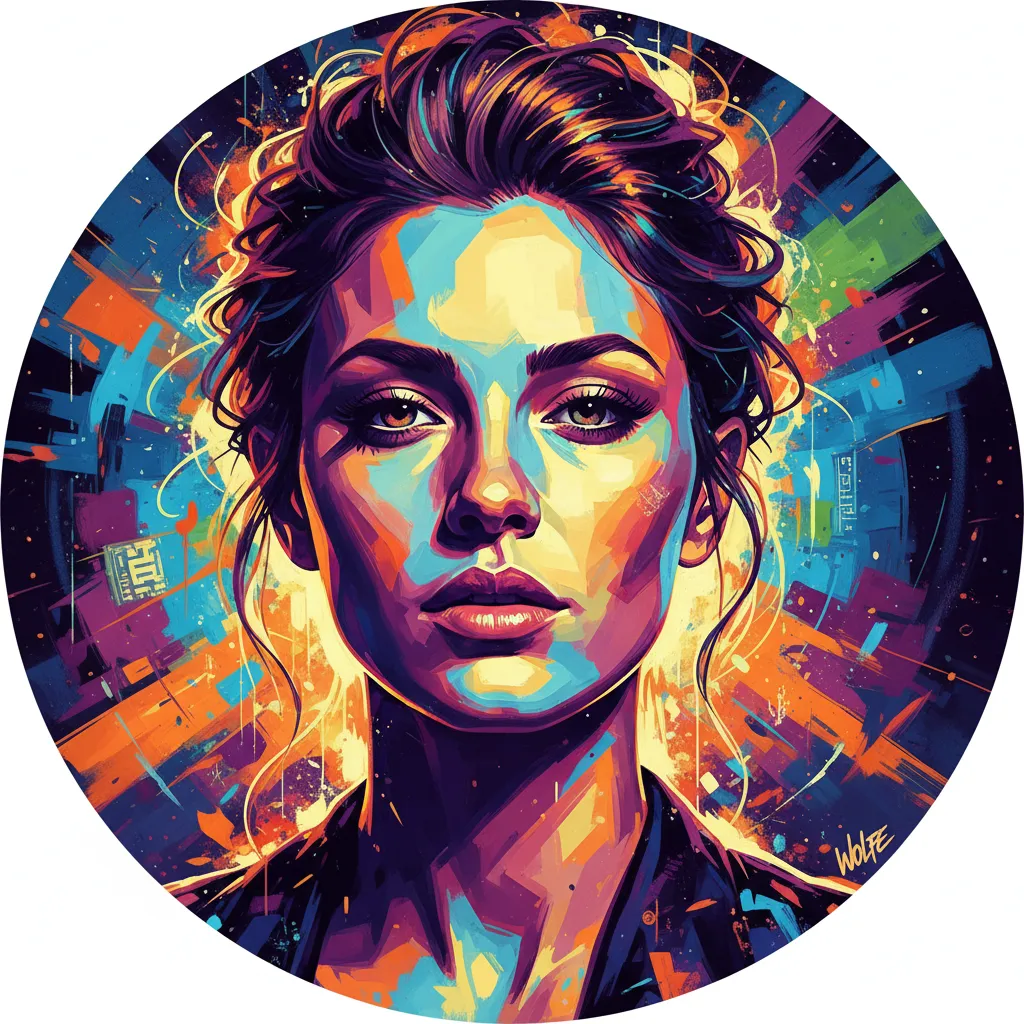 Artistic portrait of Christina Wolfe