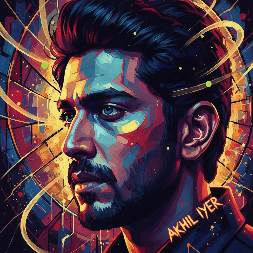 Artistic portrait of Akhil Iyer