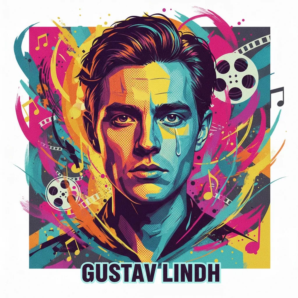 Artistic portrait of Gustav Lindh