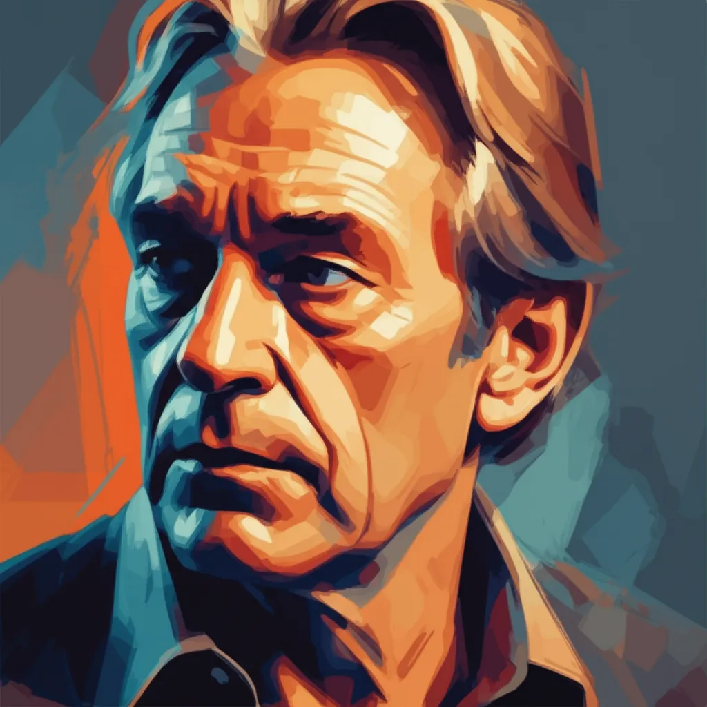 Artistic portrait of Jürgen Prochnow