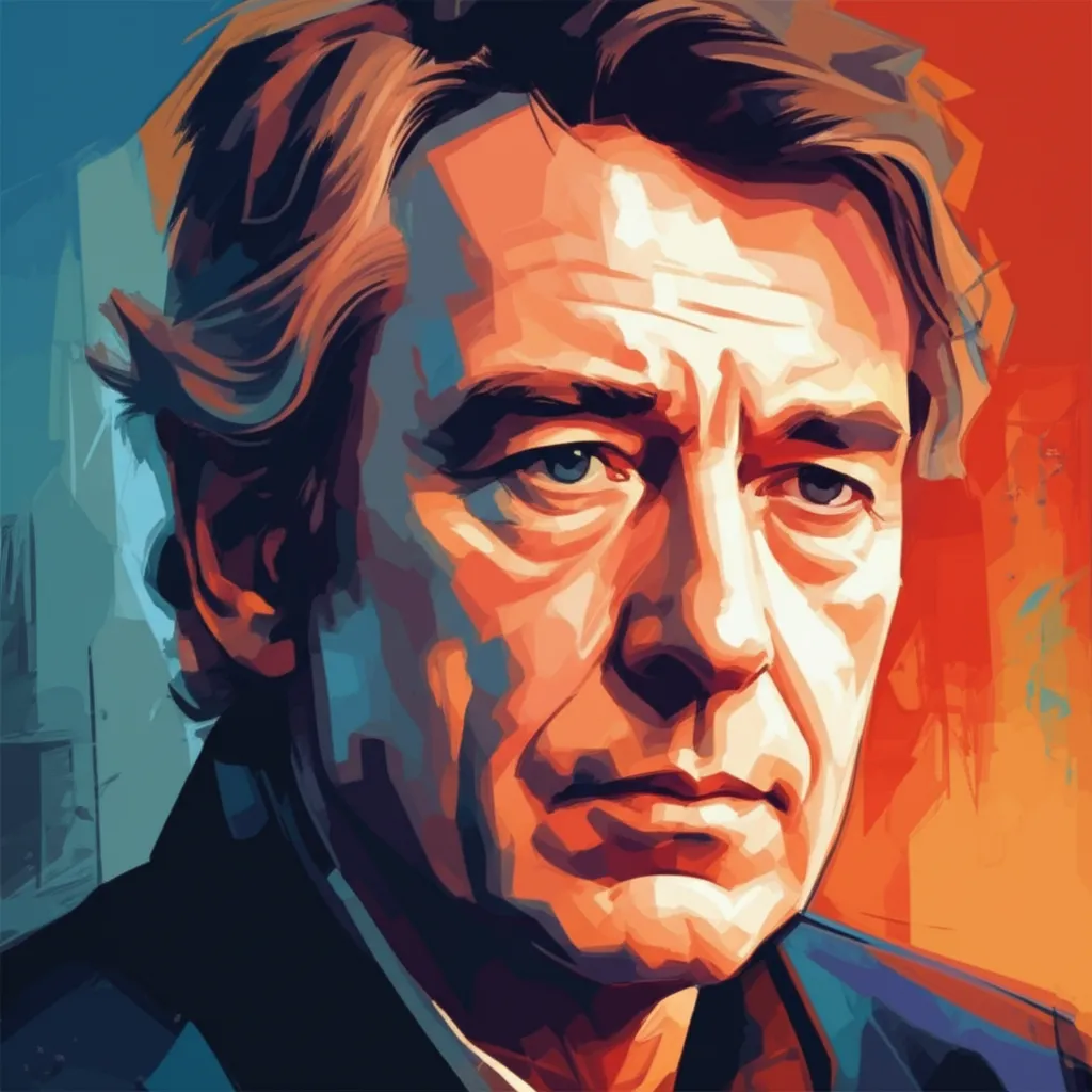 Artistic portrait of Ciarán Hinds