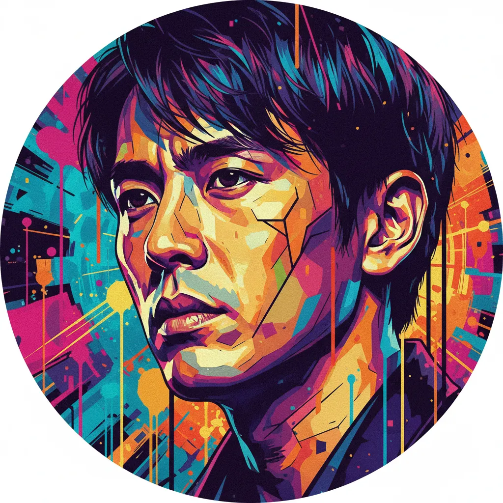 Artistic portrait of Kazuya Takahashi