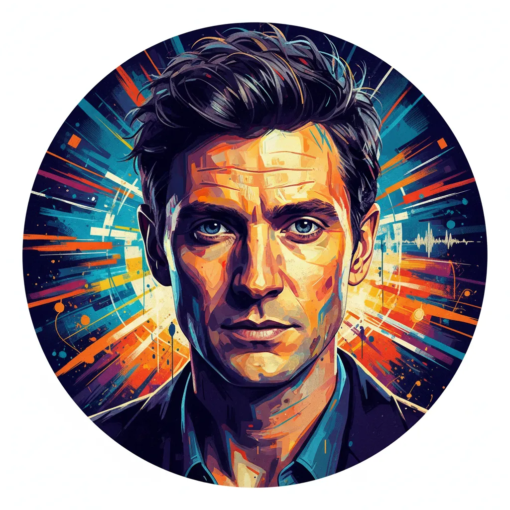 Artistic portrait of David Tennant