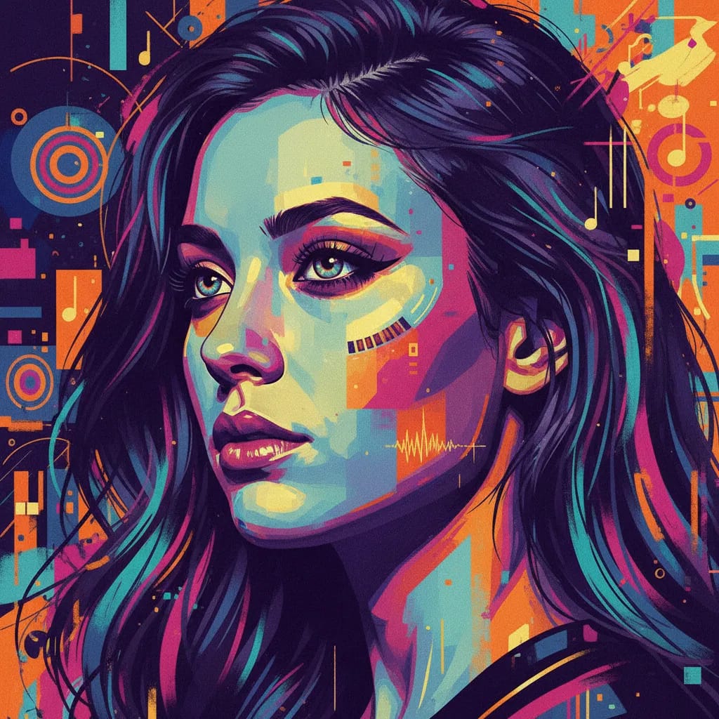 Artistic portrait of Shelley Hennig