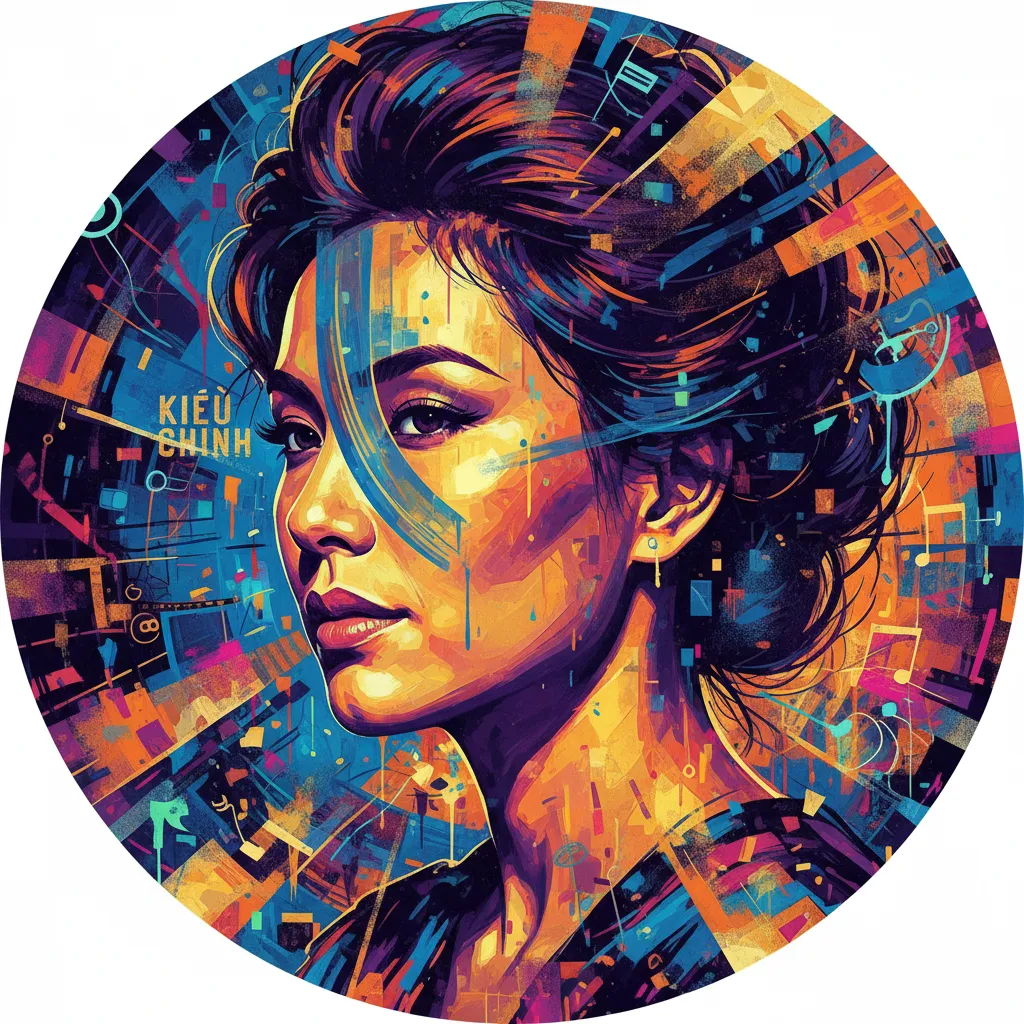 Artistic portrait of Kieu Chinh