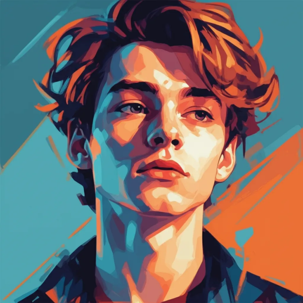 Artistic portrait of Louis Hofmann