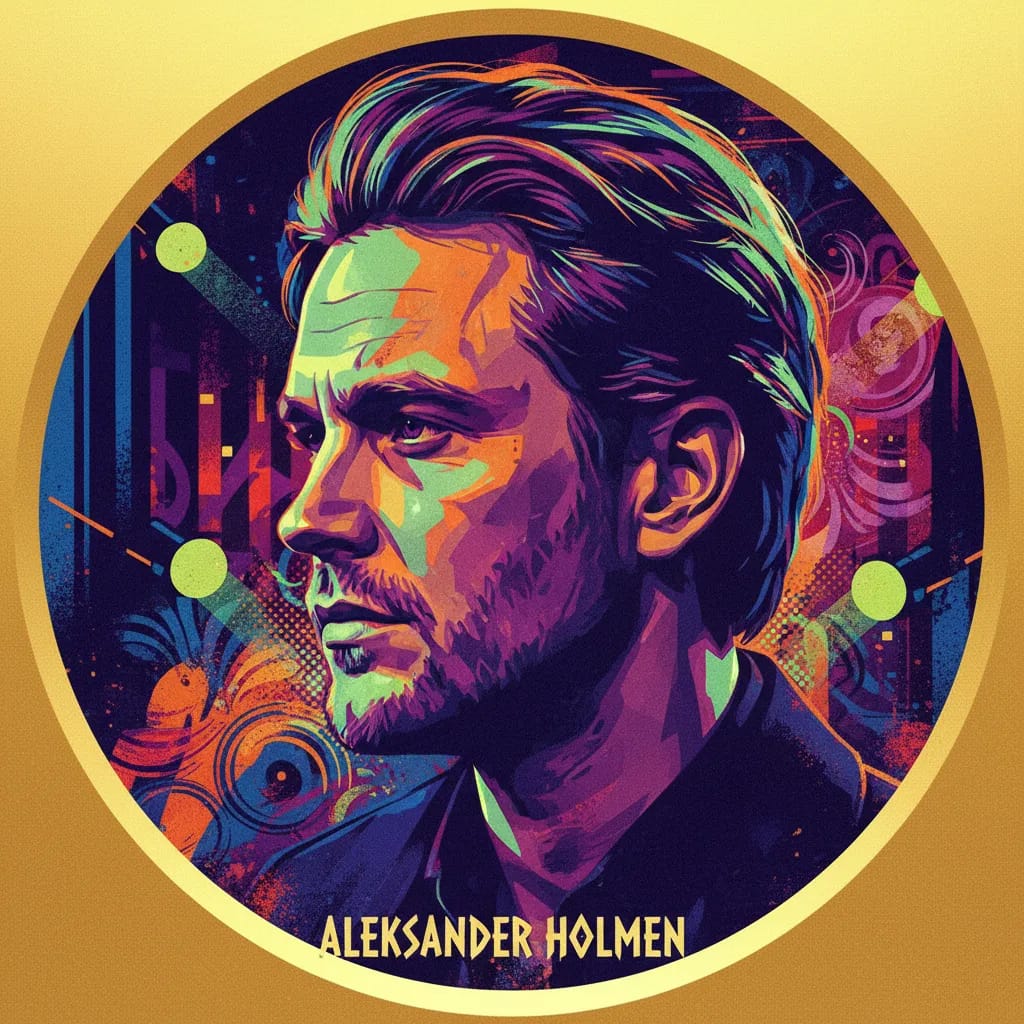 Artistic portrait of Aleksander Holmen