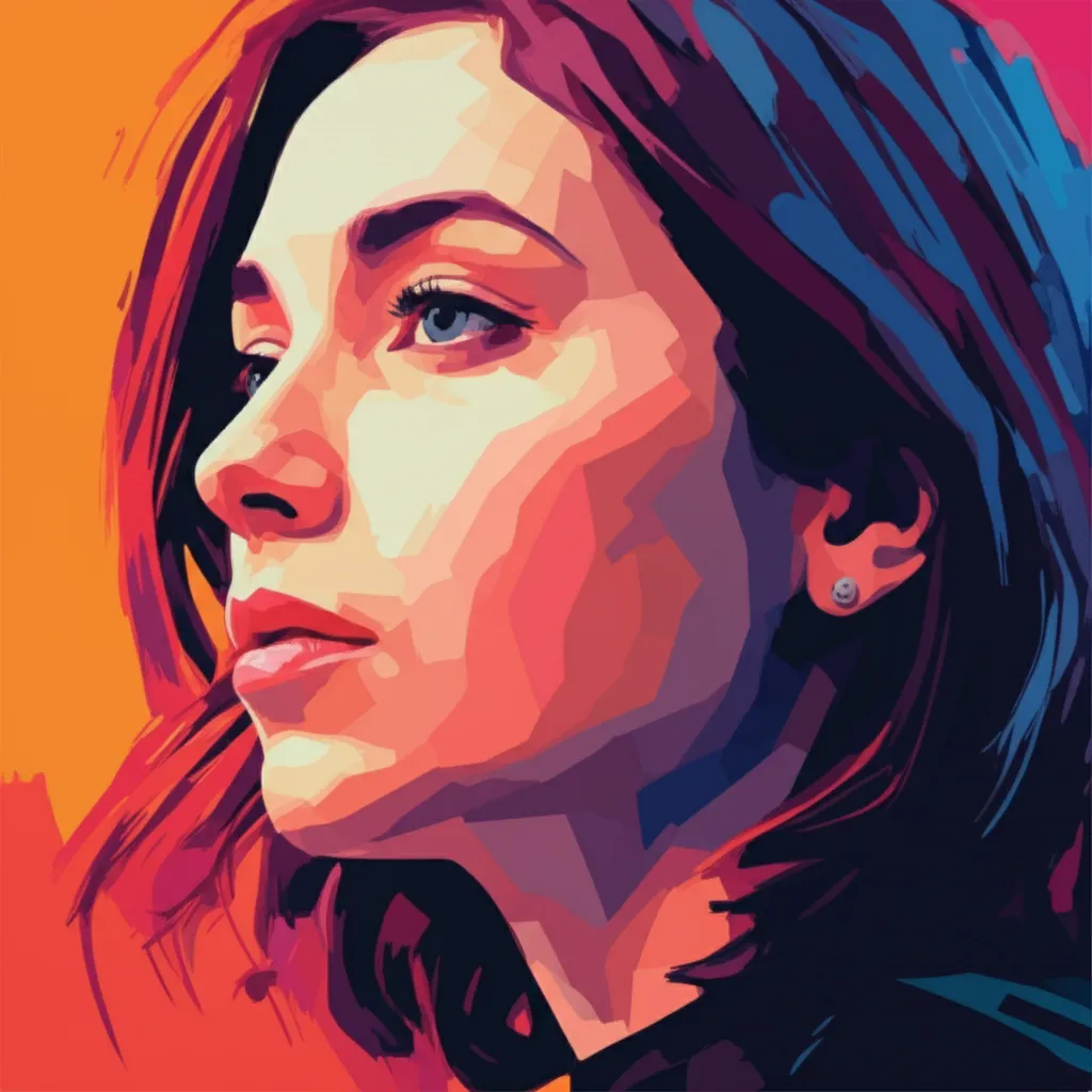 Artistic portrait of Mélanie Thierry