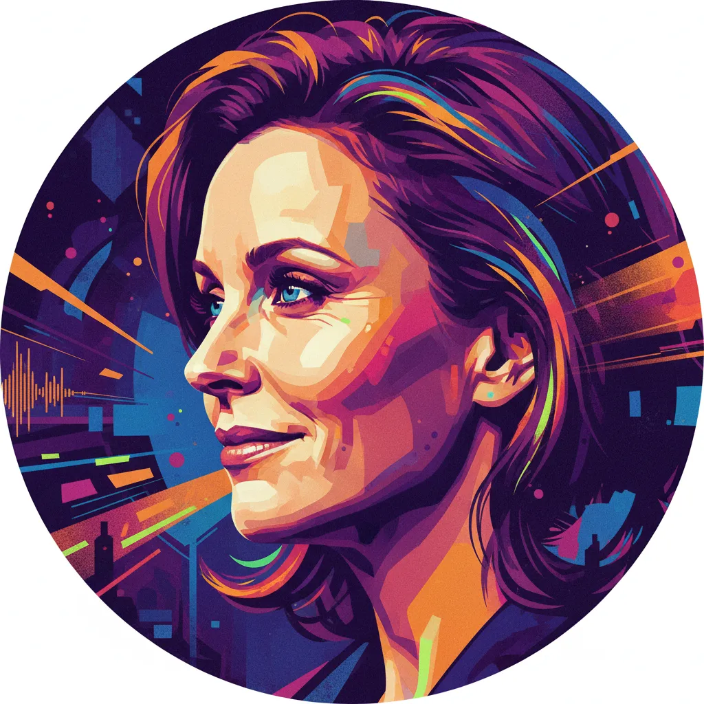 Artistic portrait of Julia Louis-Dreyfus