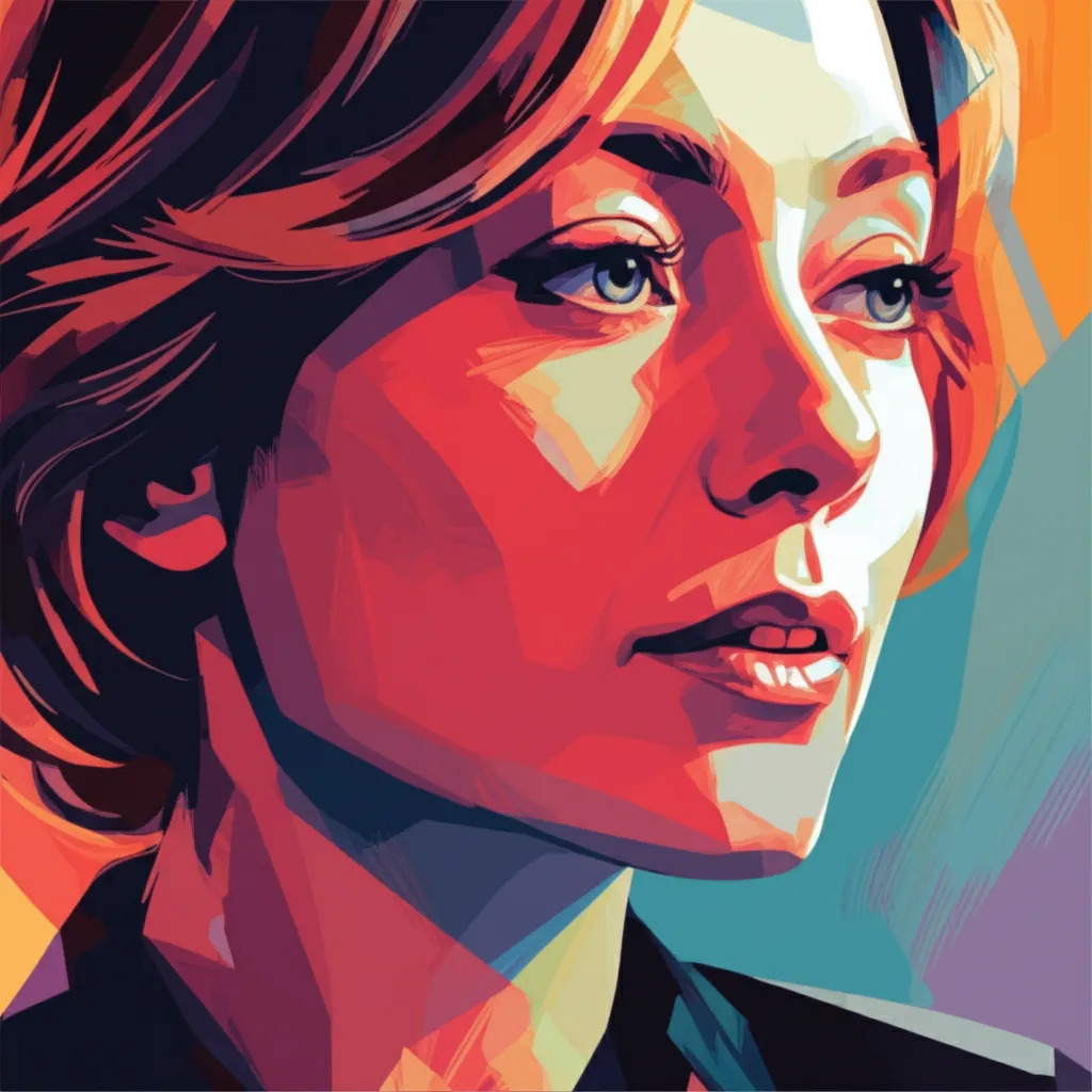 Artistic portrait of Agathe Natanson