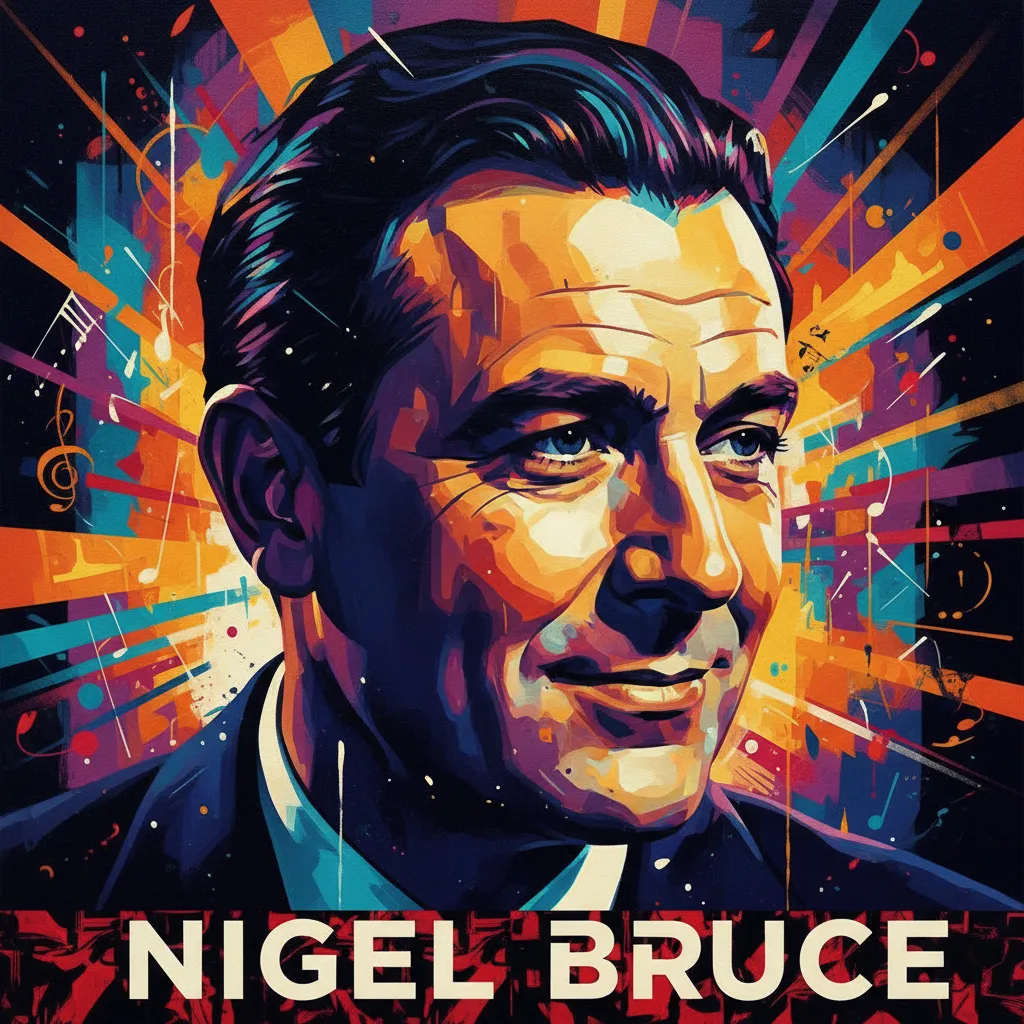 Artistic portrait of Nigel Bruce