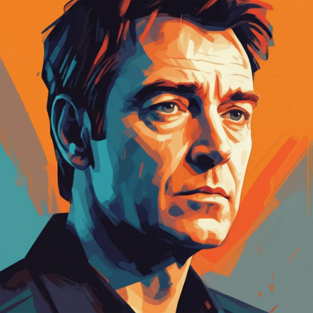 Artistic portrait of Robert Carlyle