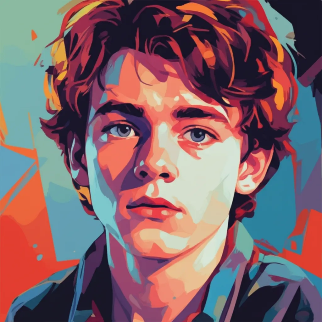 Artistic portrait of Michael Oliver