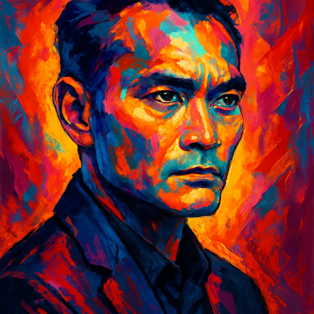 Artistic portrait of Mark Dacascos