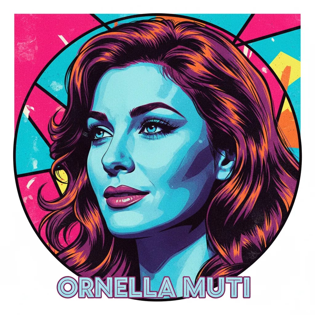 Artistic portrait of Ornella Muti