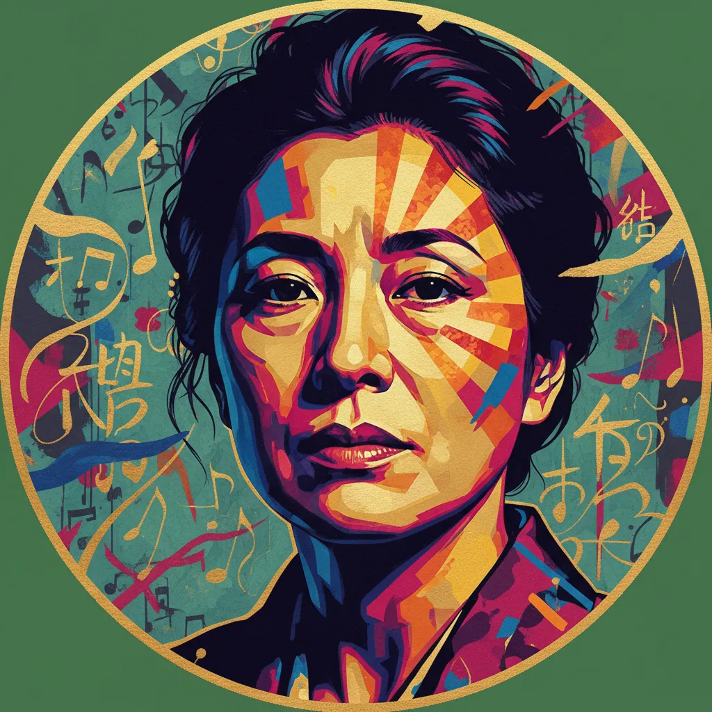 Artistic portrait of Kyôko Kagawa