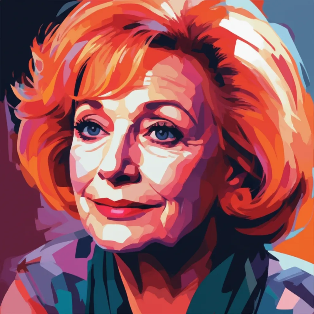 Artistic portrait of Frances Reid