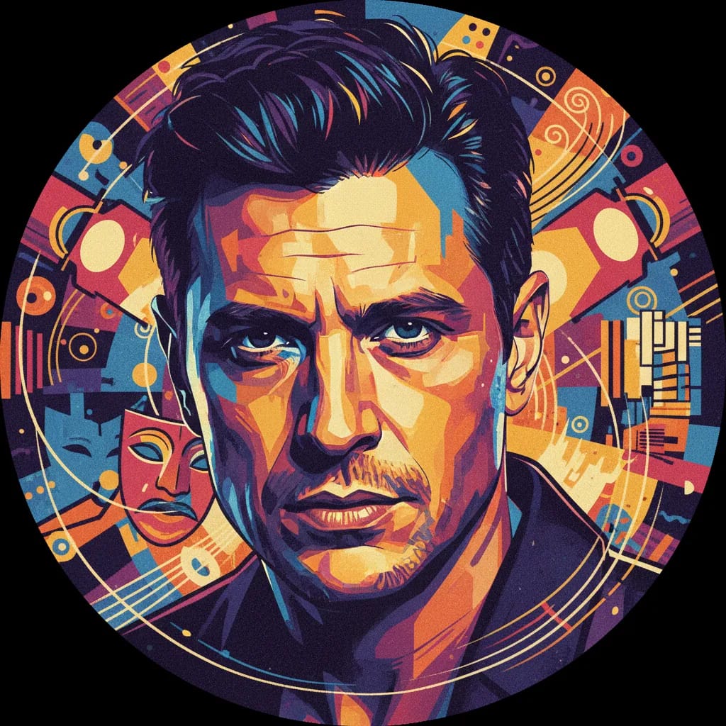 Artistic portrait of Sebastian Cavazza
