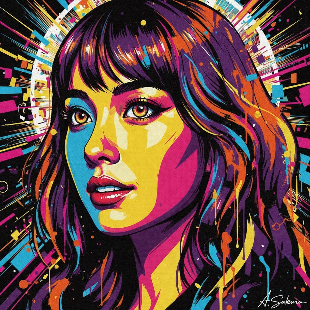 Artistic portrait of Ayane Sakura