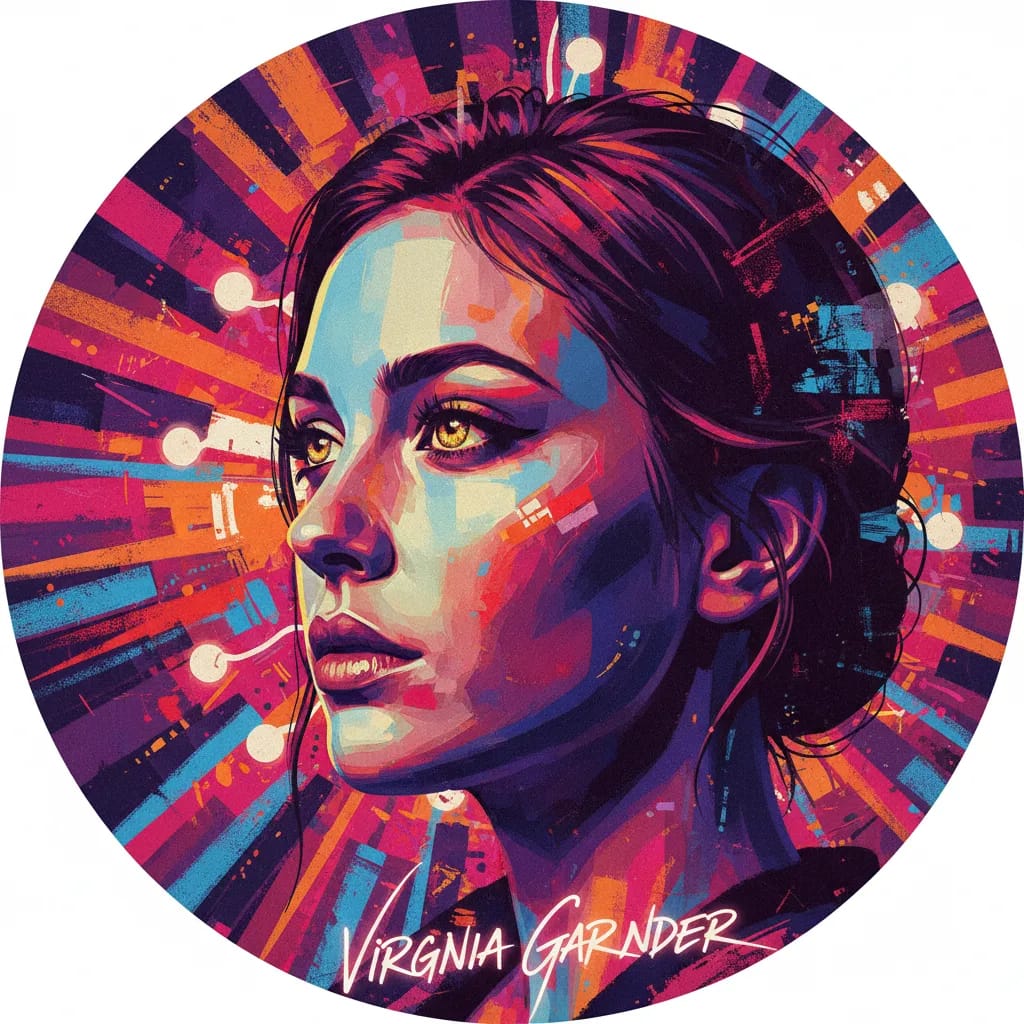 Artistic portrait of Virginia Gardner