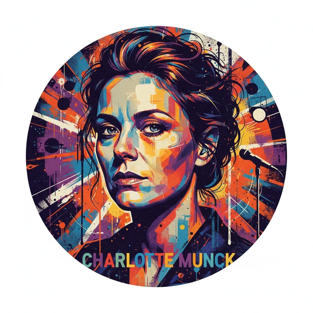 Artistic portrait of Charlotte Munck