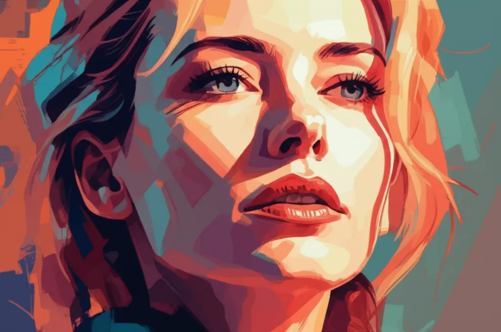 Artistic portrait of Naomi Watts
