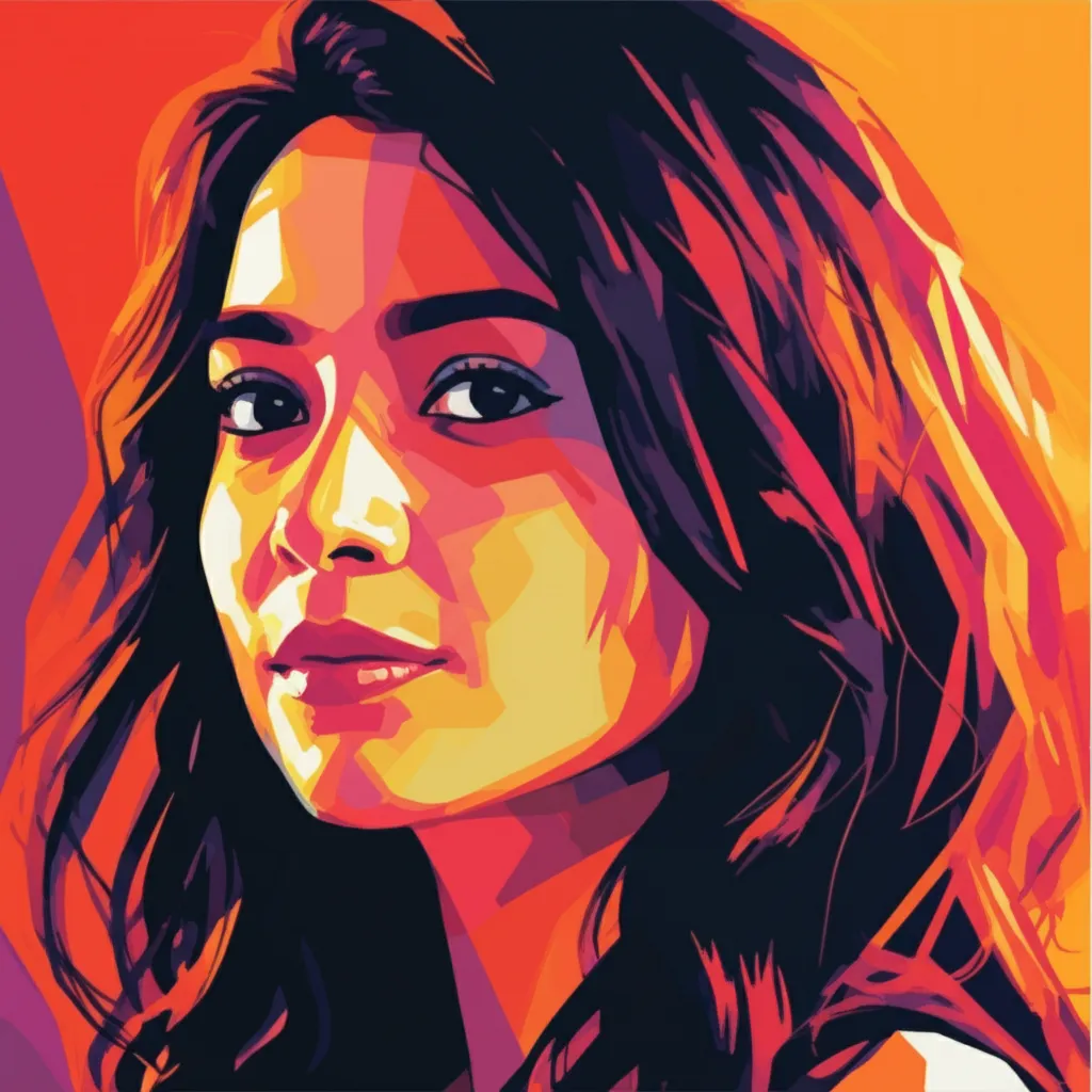 Artistic portrait of Andrea Tariang