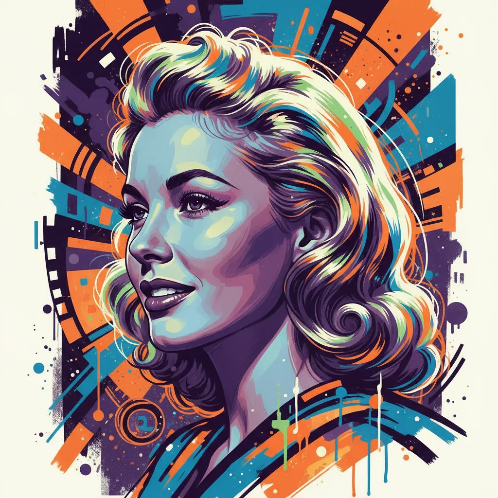 Artistic portrait of Carroll Baker