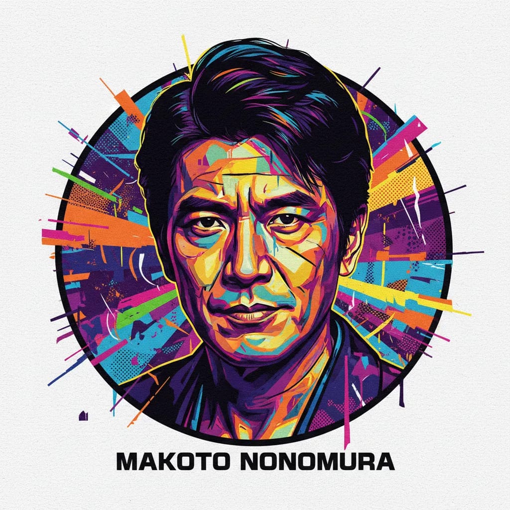 Artistic portrait of Makoto Nonomura