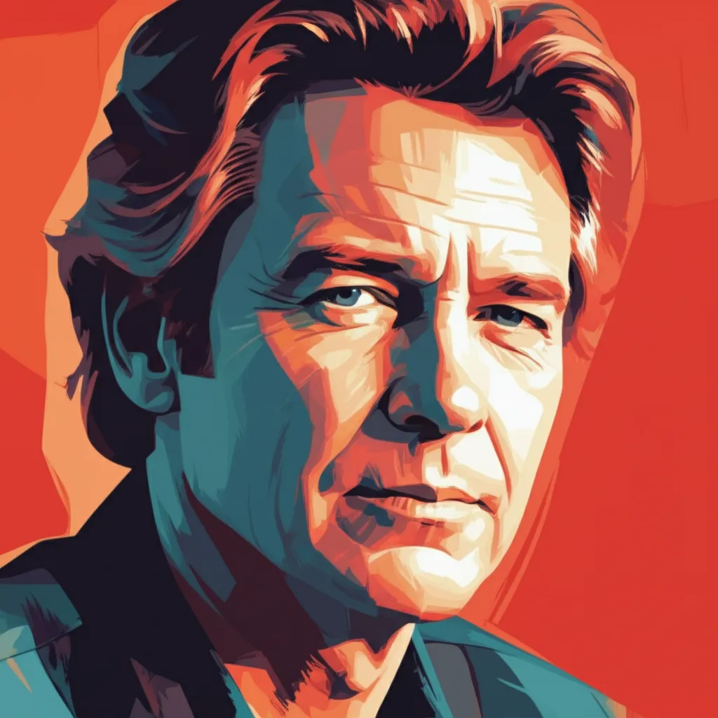 Artistic portrait of Dennis Quaid