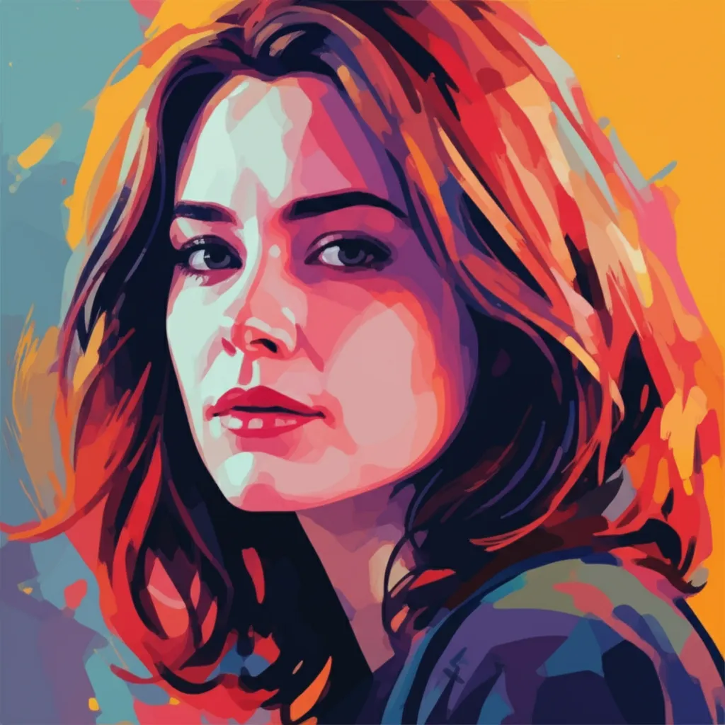 Artistic portrait of Katherine Waterston