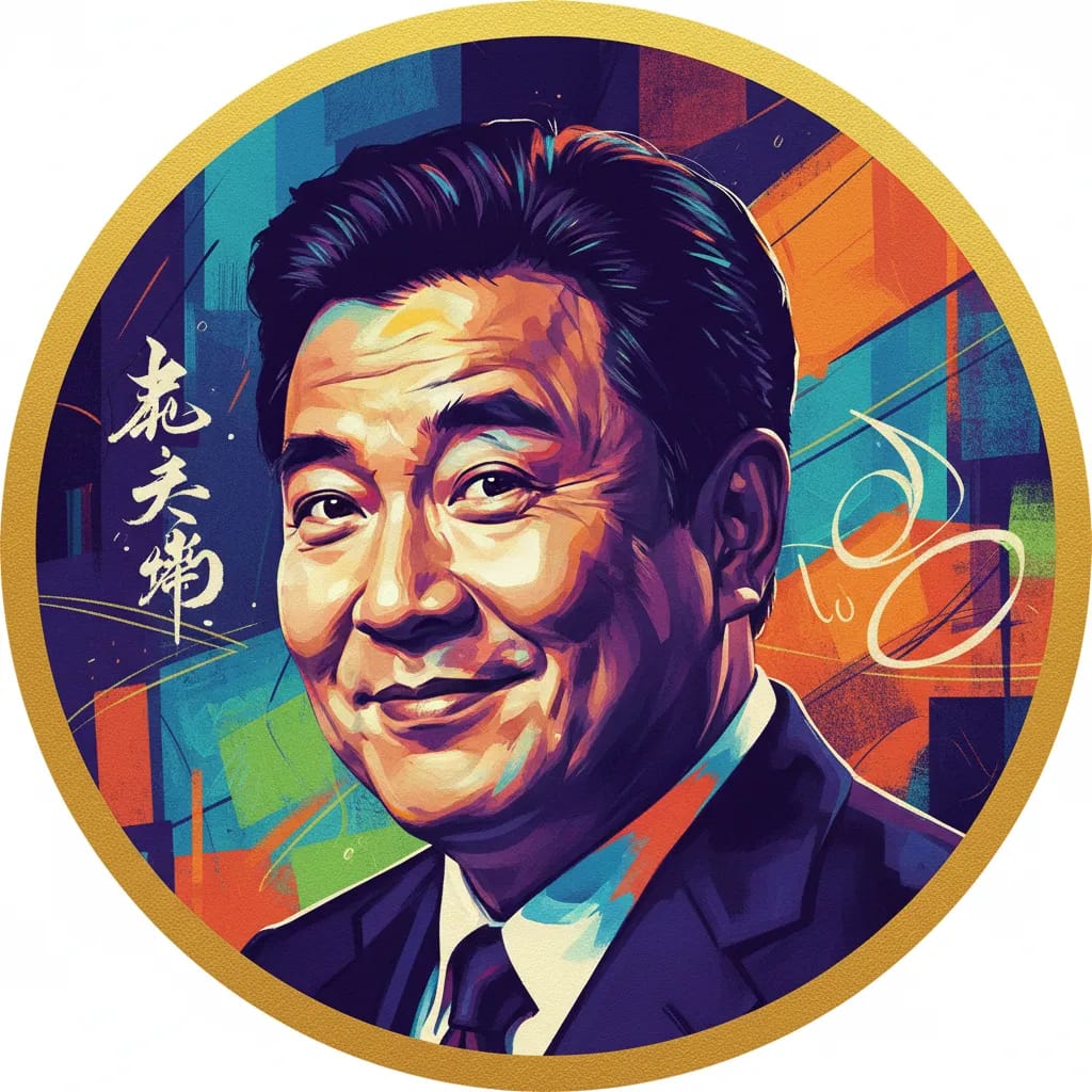 Artistic portrait of Eric Tsang