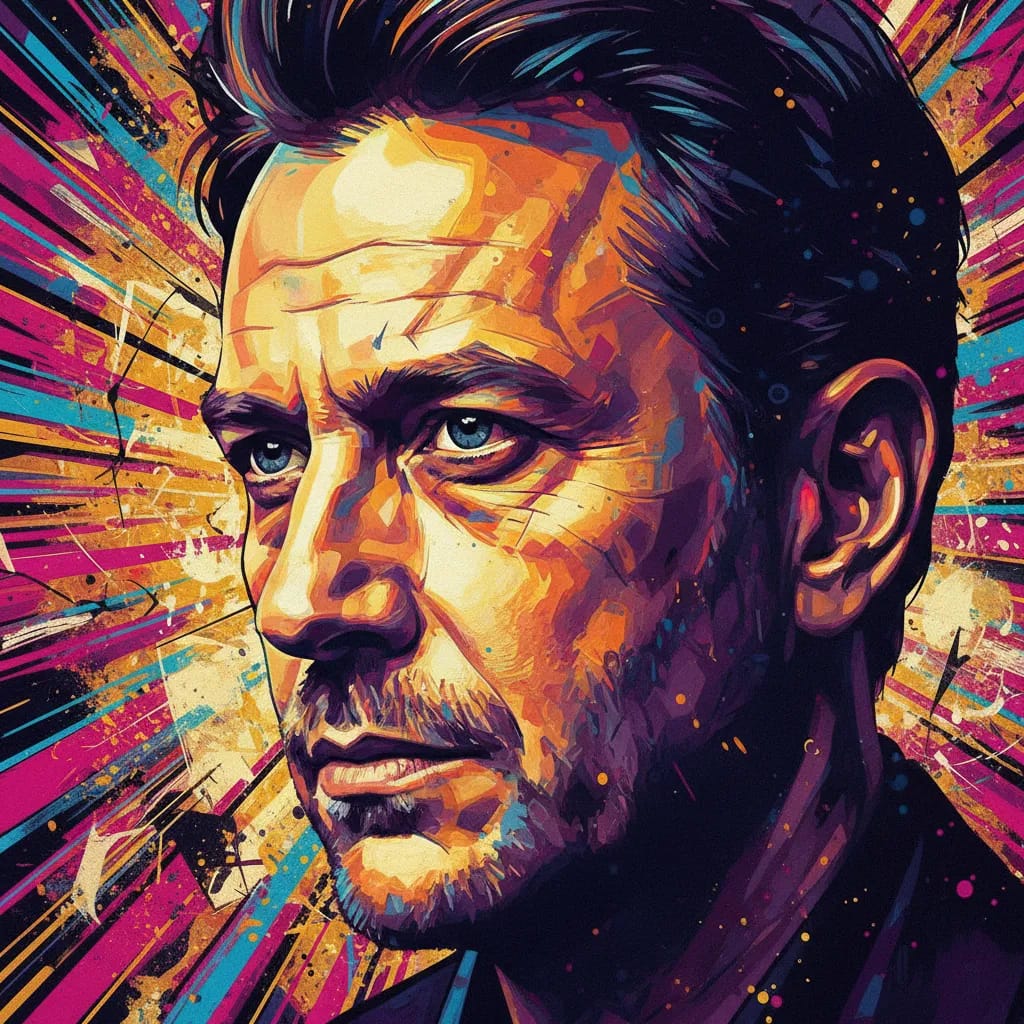 Artistic portrait of Martin Brambach