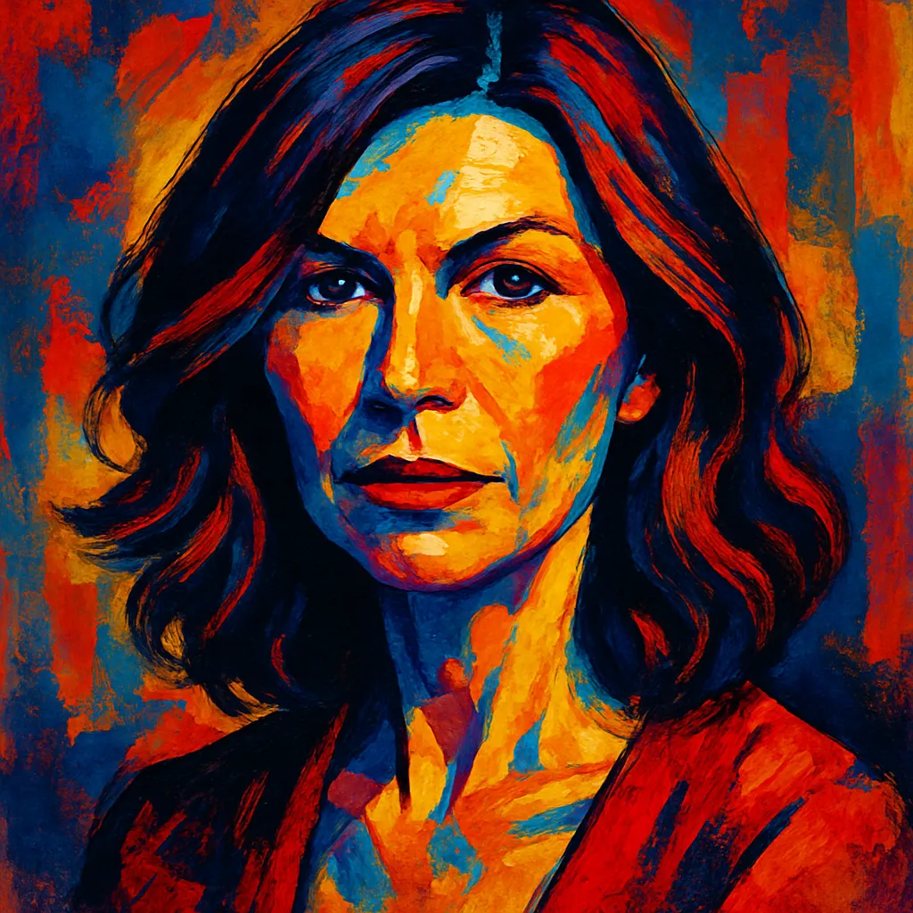 Artistic portrait of Finola Hughes