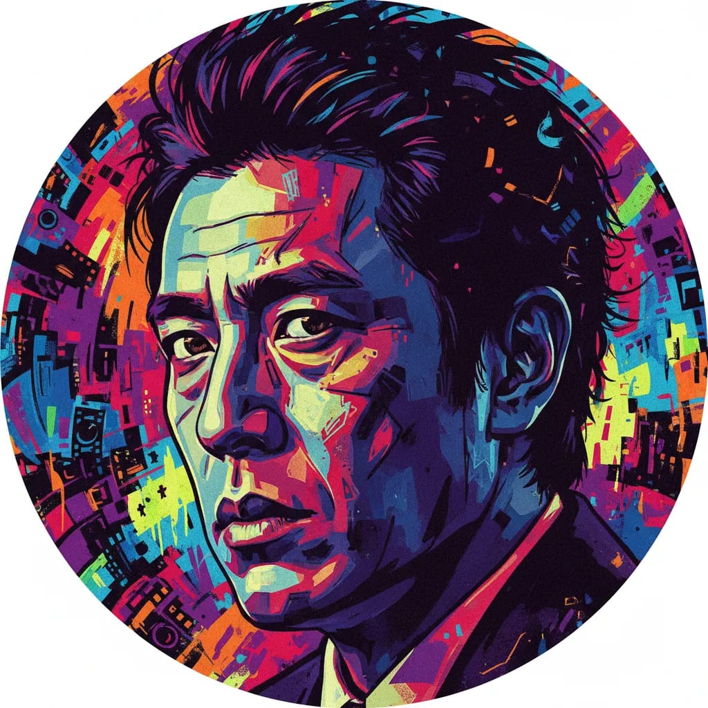 Artistic portrait of Takashi Miike