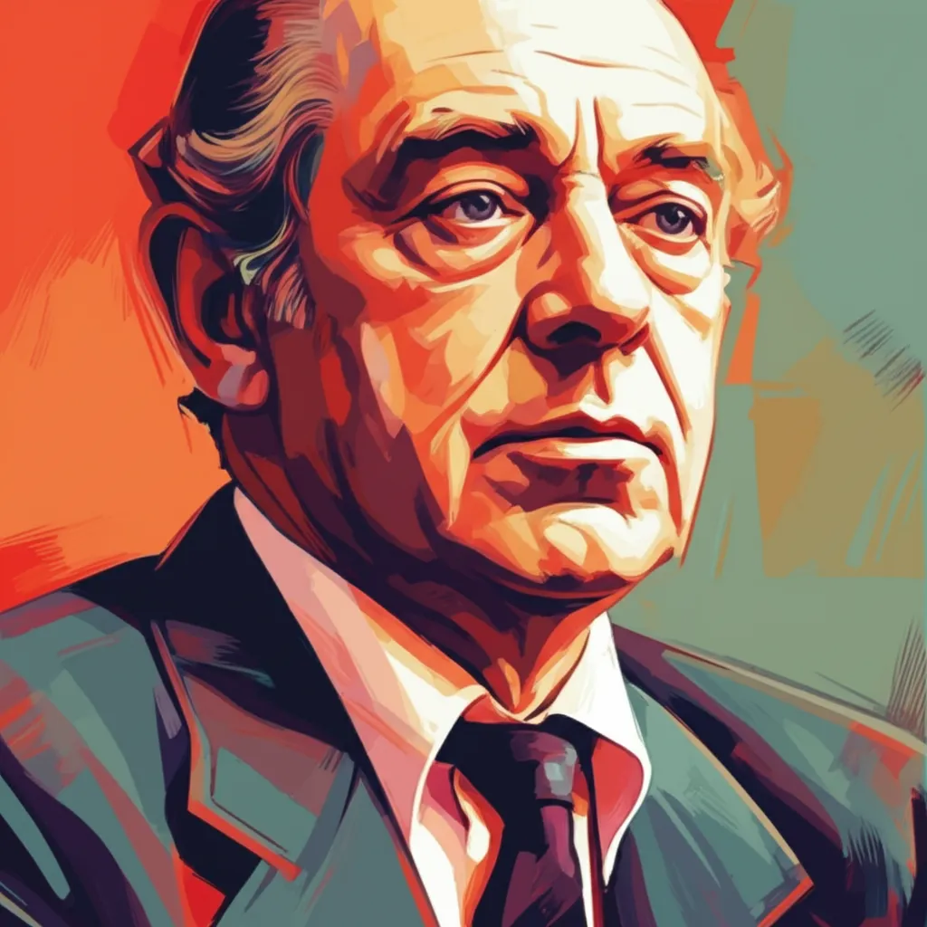 Artistic portrait of Peter Bull